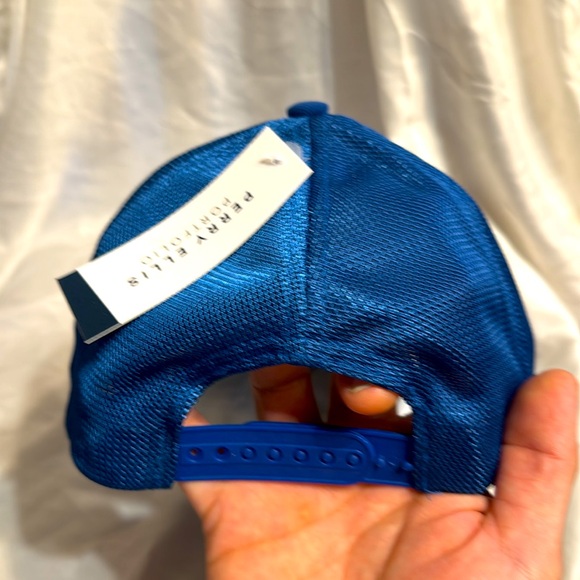 Men’s Perry Ellis Portfolio Snapback Hat Cap Sodalite NEW - Picture 4 of 6